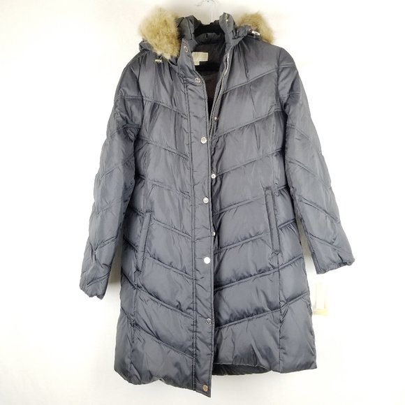 michael kors gunmetal jacket